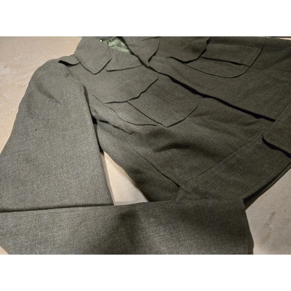 Vintage Eisenhower Jacket Mens 34L Green US Army Ike Uniform Patches Korean‎ War - Picture 2 of 10